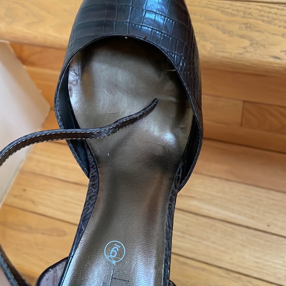 LOFT Brown Heels Leather Pump Size 9M - Picture 5 of 7